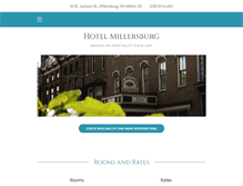 Tablet Screenshot of hotelmillersburg.com